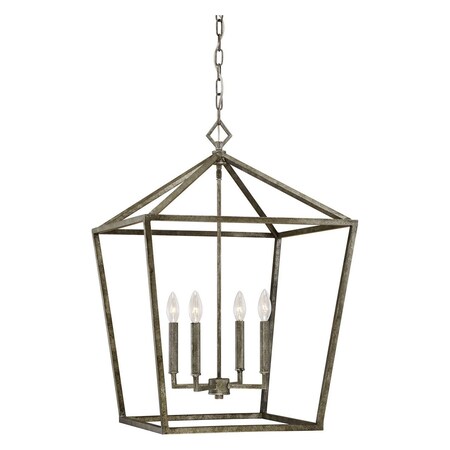 Millennium Antique Silver Traditional 4 Light Pendant 3254-AS